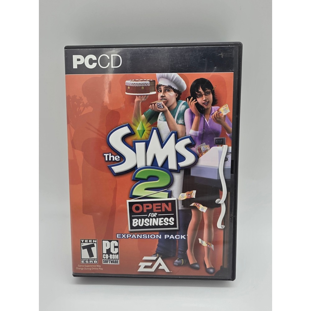 The Sims 2 Open for Business Expansion Pack PC CD-ROM EA Maxis 2006 Complete